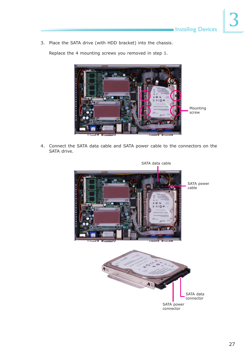 Installing devices | DFI ES121-LR User Manual | Page 27 / 175