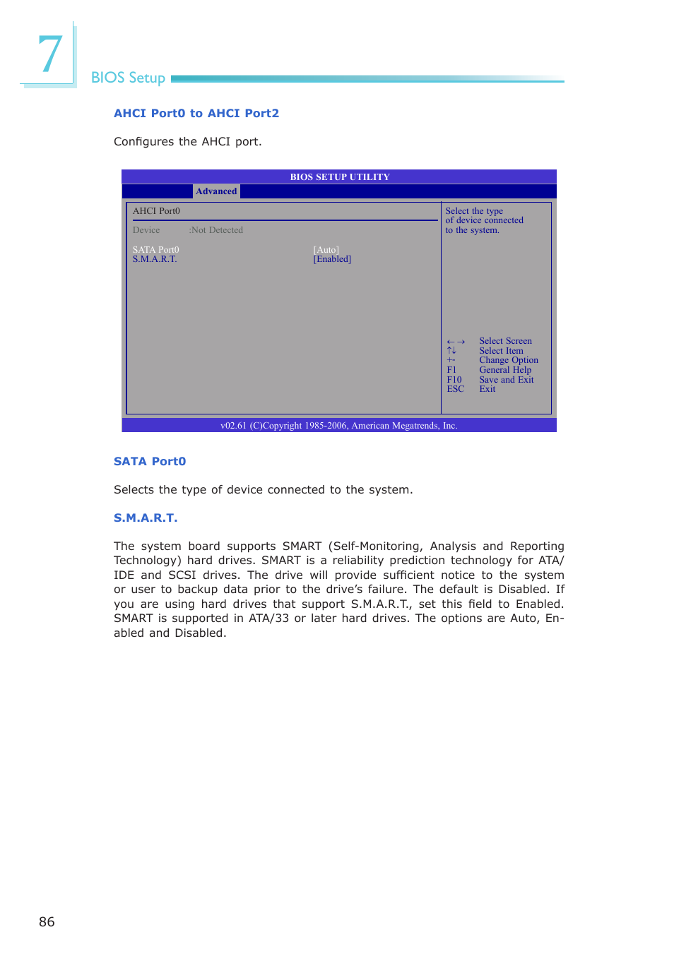 Bios setup | DFI ES121-LR User Manual | Page 86 / 175