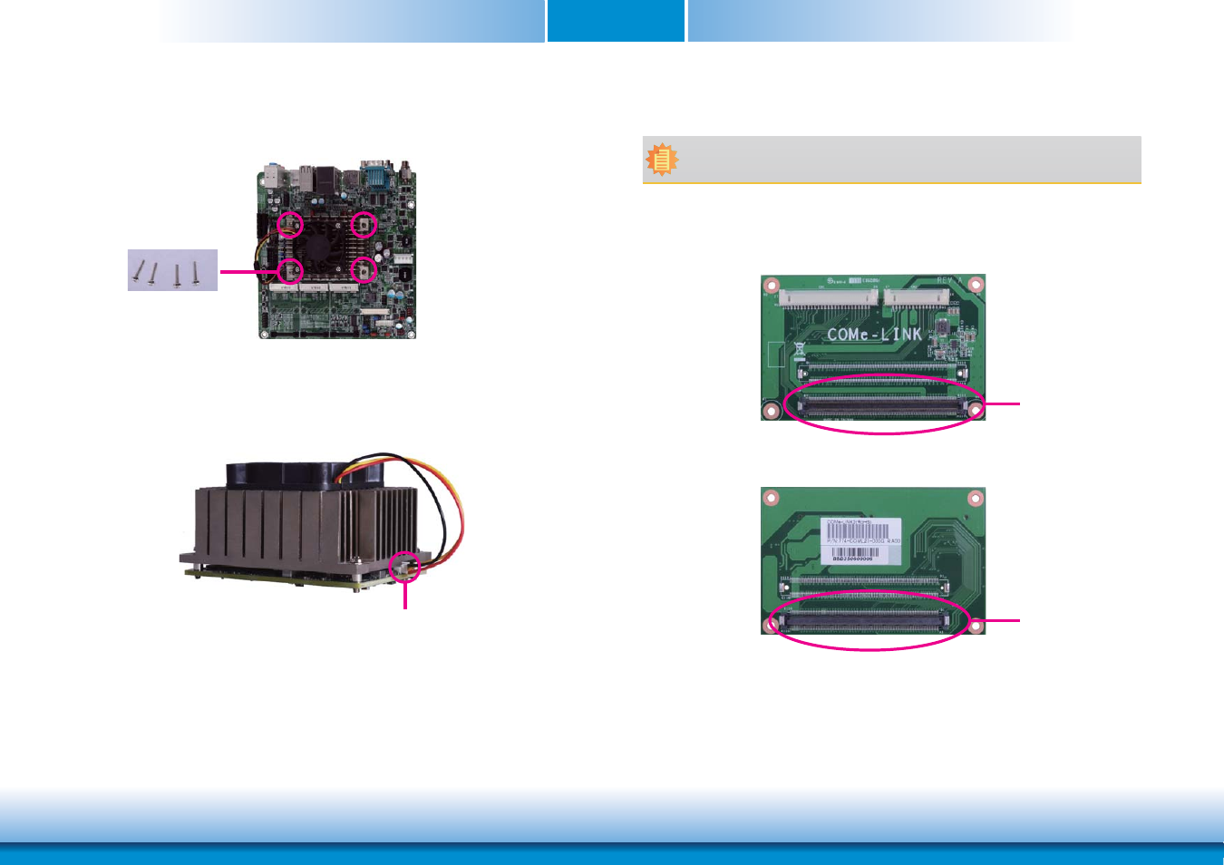 Installing the com express debug card, Chapter 3 | DFI BT9A3 User Manual | Page 23 / 57