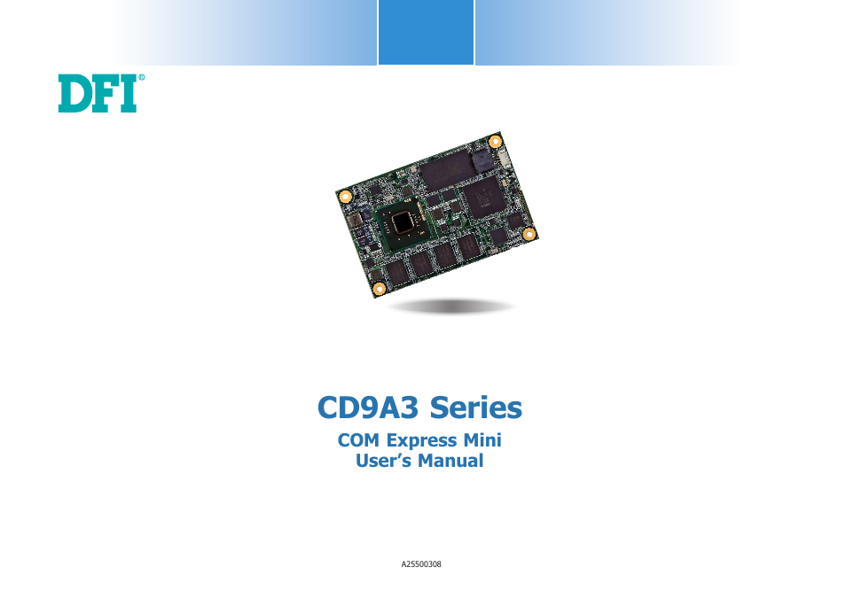 DFI CD9A3 series User Manual | 60 pages