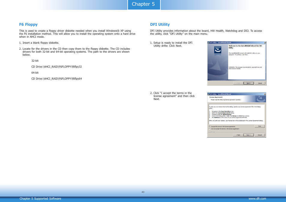 Chapter 5 | DFI CD9A3 series User Manual | Page 43 / 60