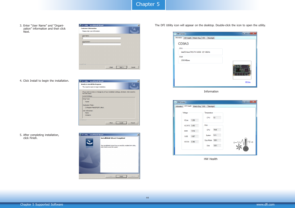 Chapter 5 | DFI CD9A3 series User Manual | Page 44 / 60