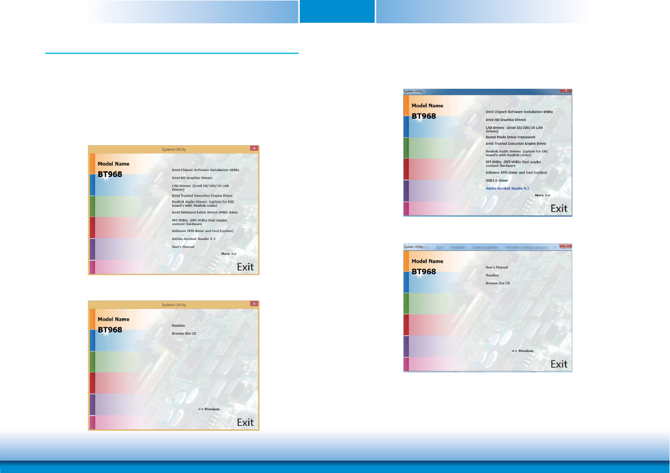 Chapter 5 - supported software, Chapter 5 chapter 5 - supported software | DFI BT968 User Manual | Page 48 / 71