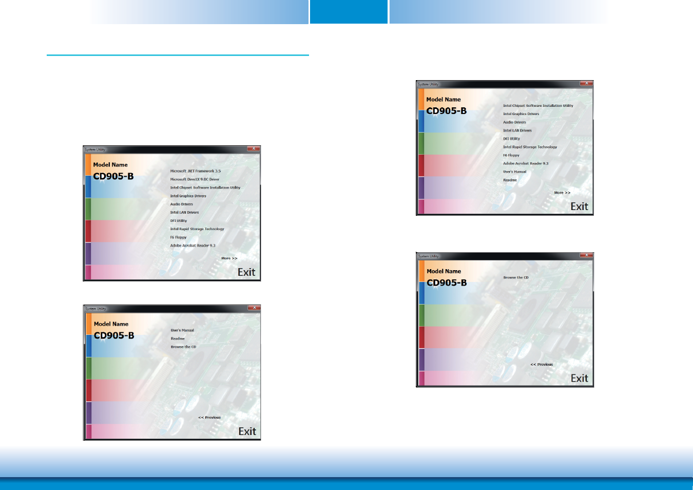 Chapter 5 - supported software, Chapter 5 chapter 5 - supported software | DFI CD905-B series User Manual | Page 45 / 68