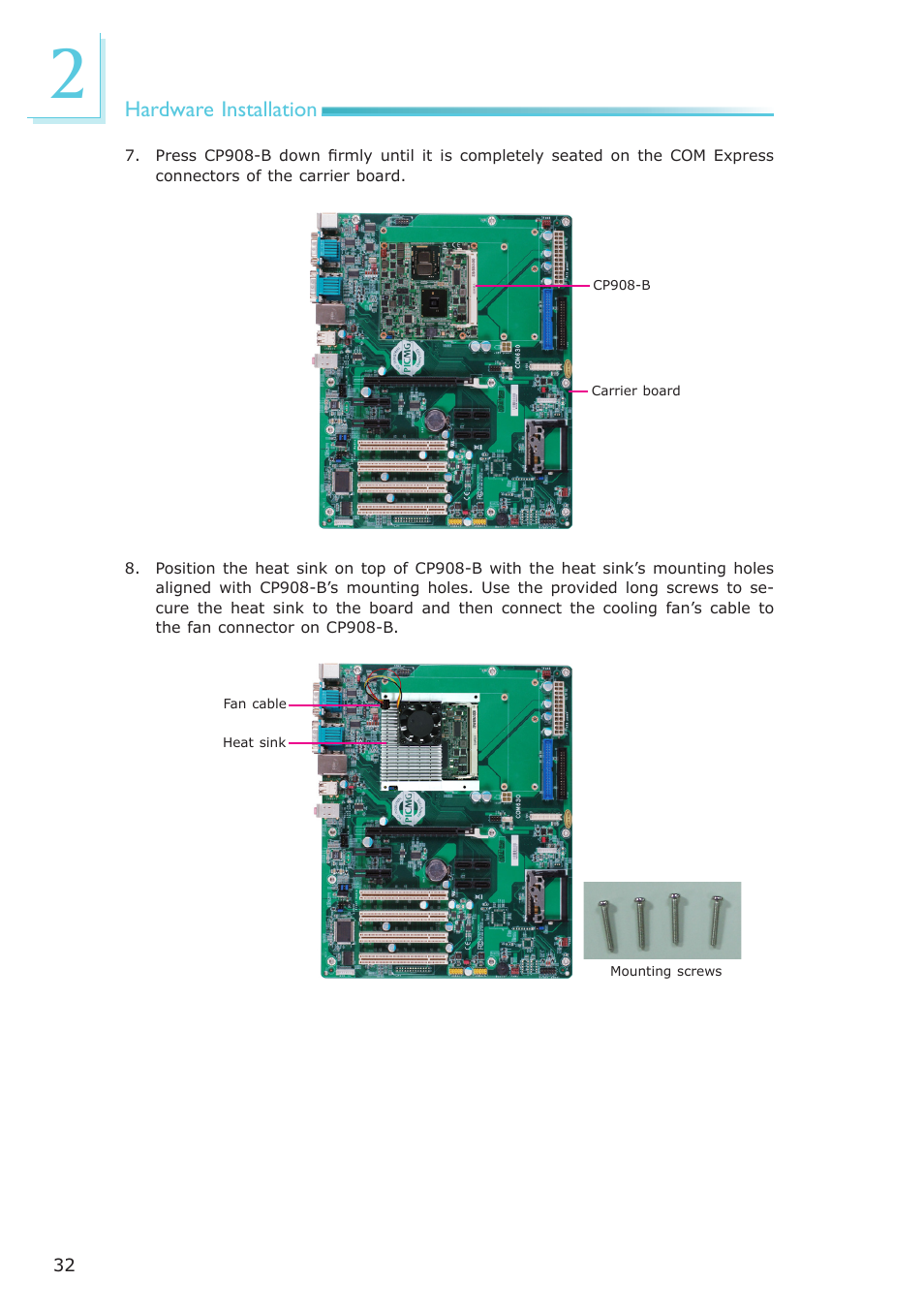 DFI CP908-B User Manual | Page 32 / 104