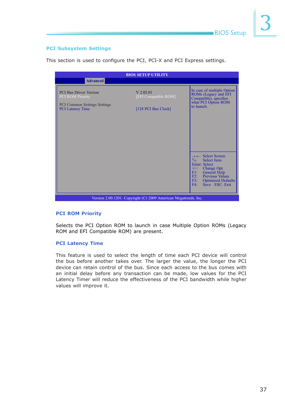 Bios setup | DFI CP908-B User Manual | Page 37 / 104