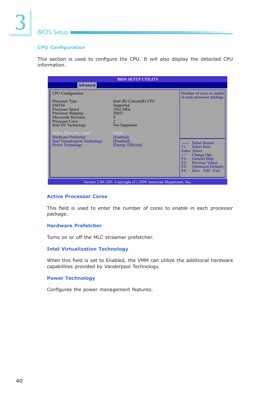 Bios setup | DFI CP908-B User Manual | Page 40 / 104
