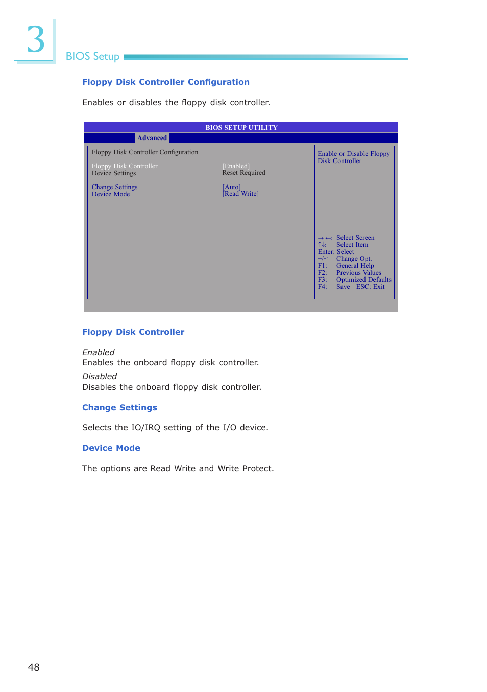 Bios setup | DFI CP908-B User Manual | Page 48 / 104