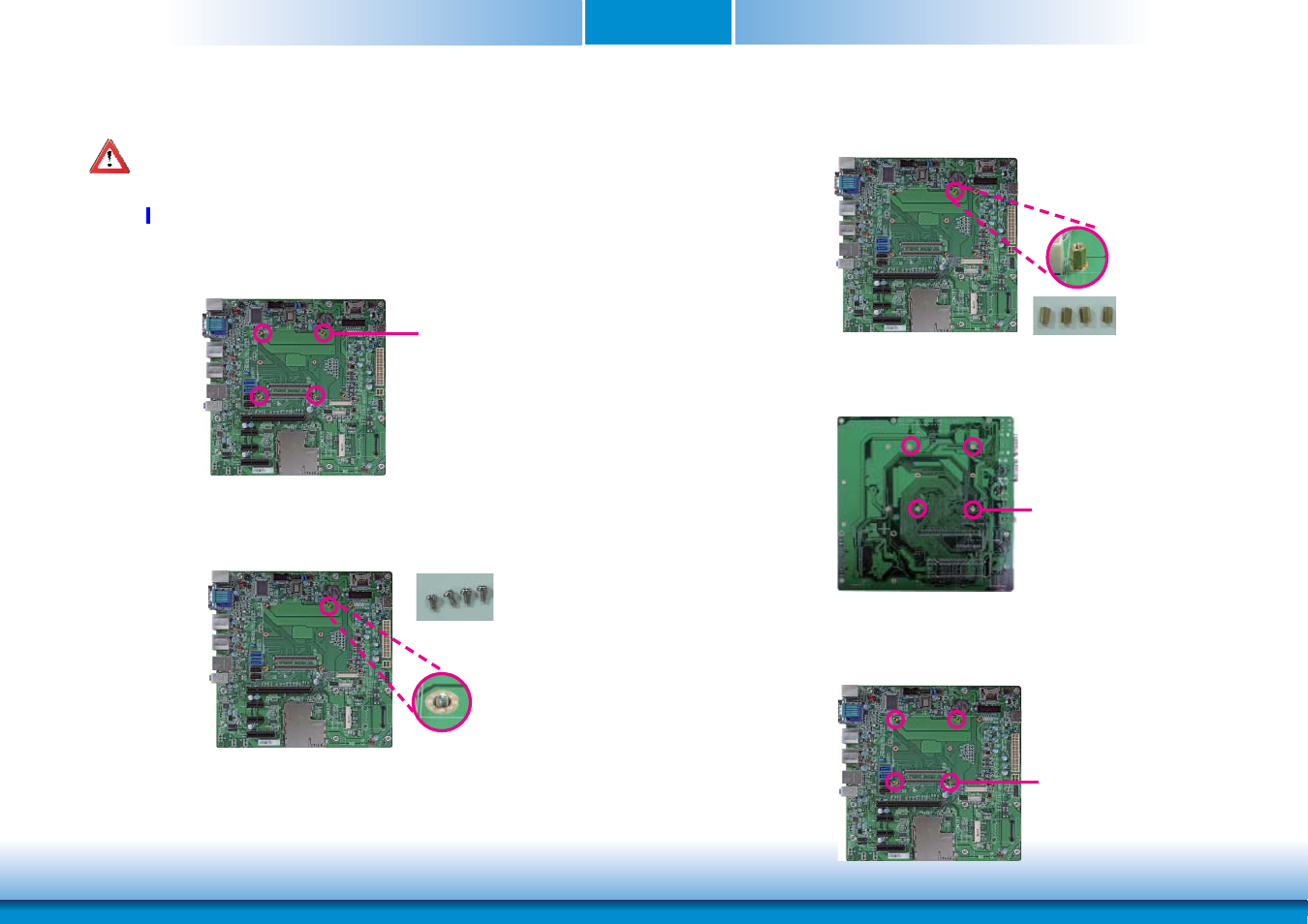 Installing cr908-b onto a carrier board, Chapter 3 | DFI CR908-B User Manual | Page 27 / 68