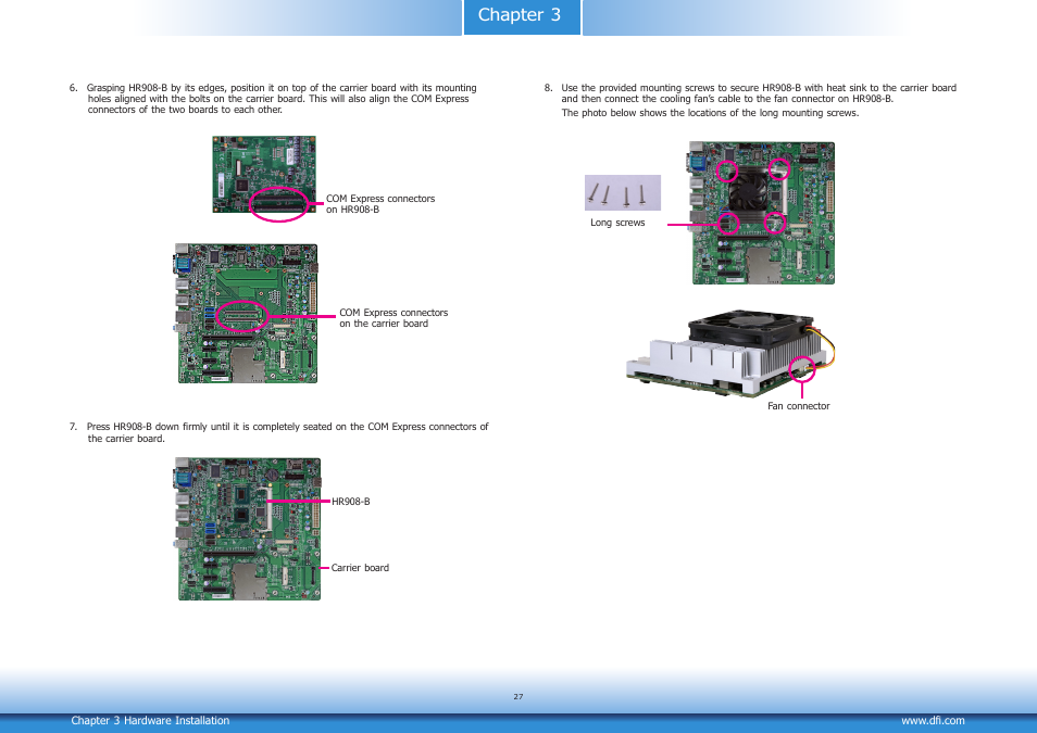 Chapter 3 | DFI HR908-B User Manual | Page 27 / 66