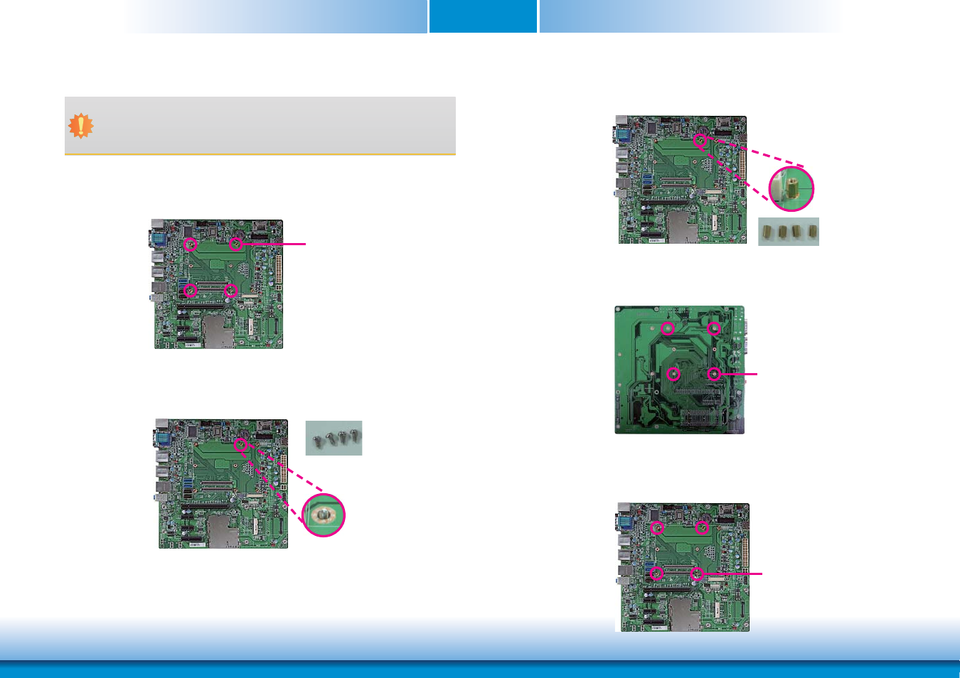 Installing hu968 onto a carrier board, Chapter 3 | DFI HU968 User Manual | Page 23 / 86