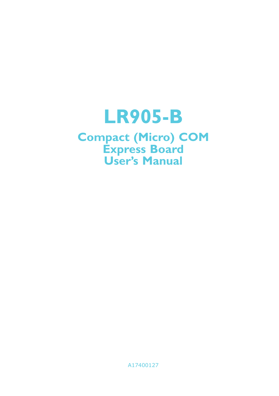 DFI LR905-B18D User Manual | 93 pages