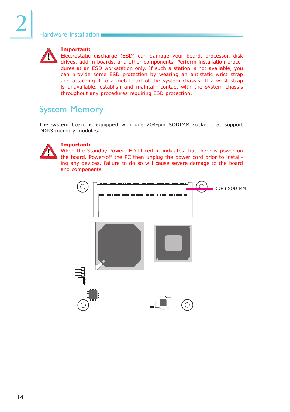 System memory | DFI LR905-B18D User Manual | Page 14 / 93