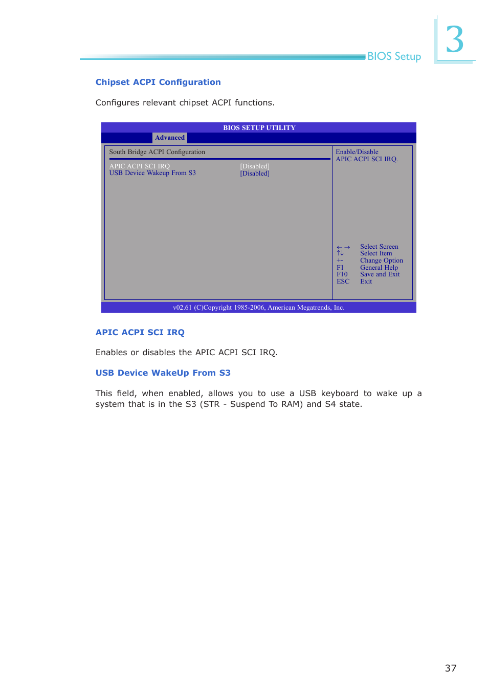 Bios setup | DFI LR905-B18D User Manual | Page 37 / 93