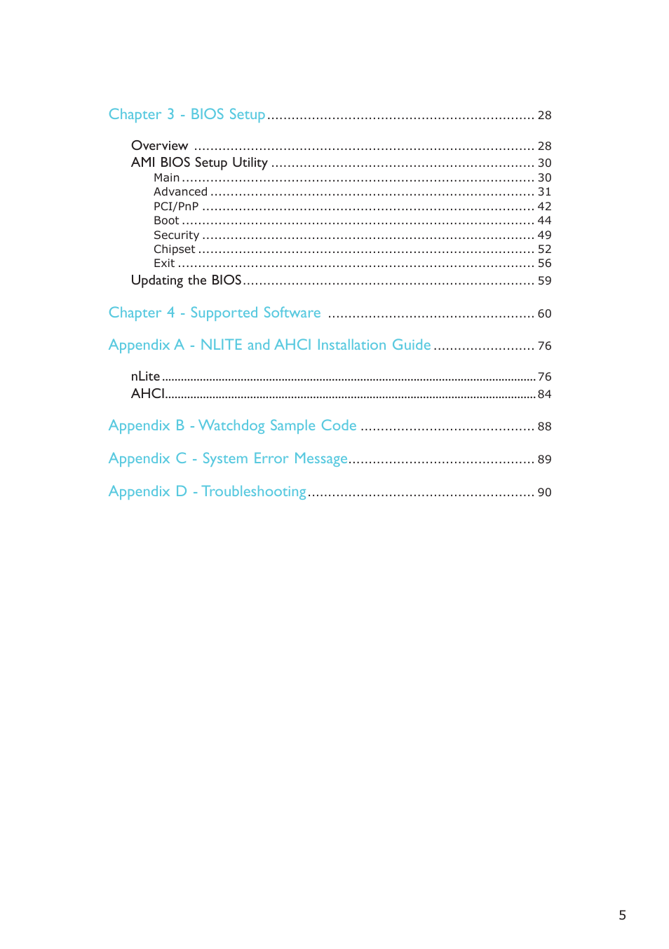 DFI LR905-B18D User Manual | Page 5 / 93