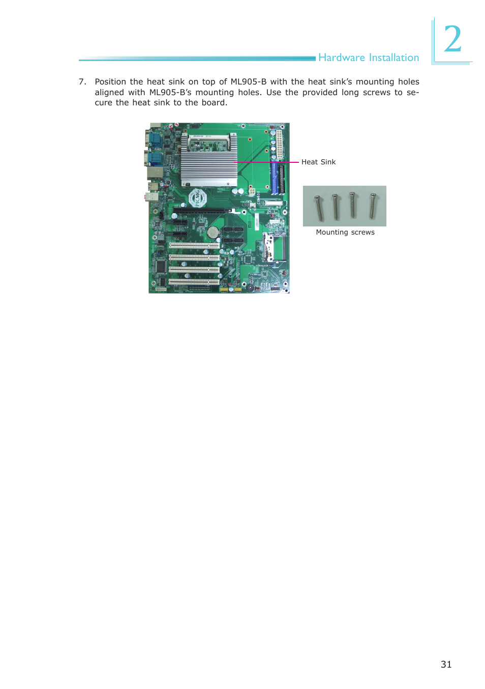 DFI ML905-B11C/B16C User Manual | Page 31 / 76