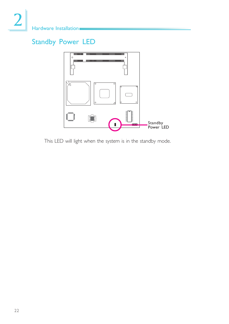 Standby power led | DFI NP905-B16C User Manual | Page 22 / 125