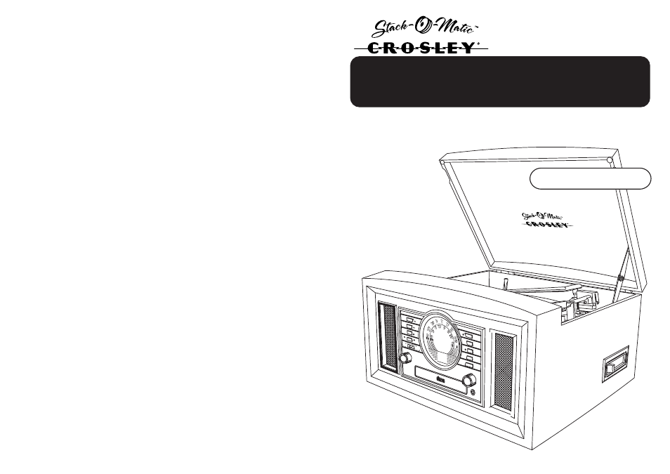 Crosley Radio Crosley Arlington Stack-O-Matic CR83 User Manual | 8 pages