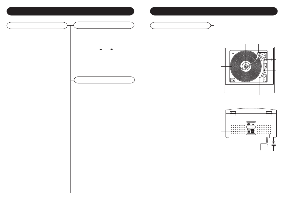 Cassette & radio operation, Control locators, Radio operation | Cassette operation, Antenna, Unit controls | Crosley Radio Crosley Arlington Stack-O-Matic CR83 User Manual | Page 7 / 8