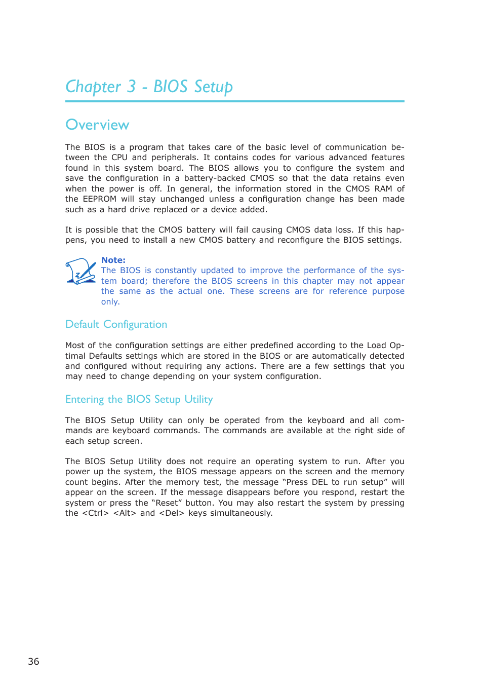 Chapter 3 - bios setup, Overview | DFI CA900-B User Manual | Page 36 / 130