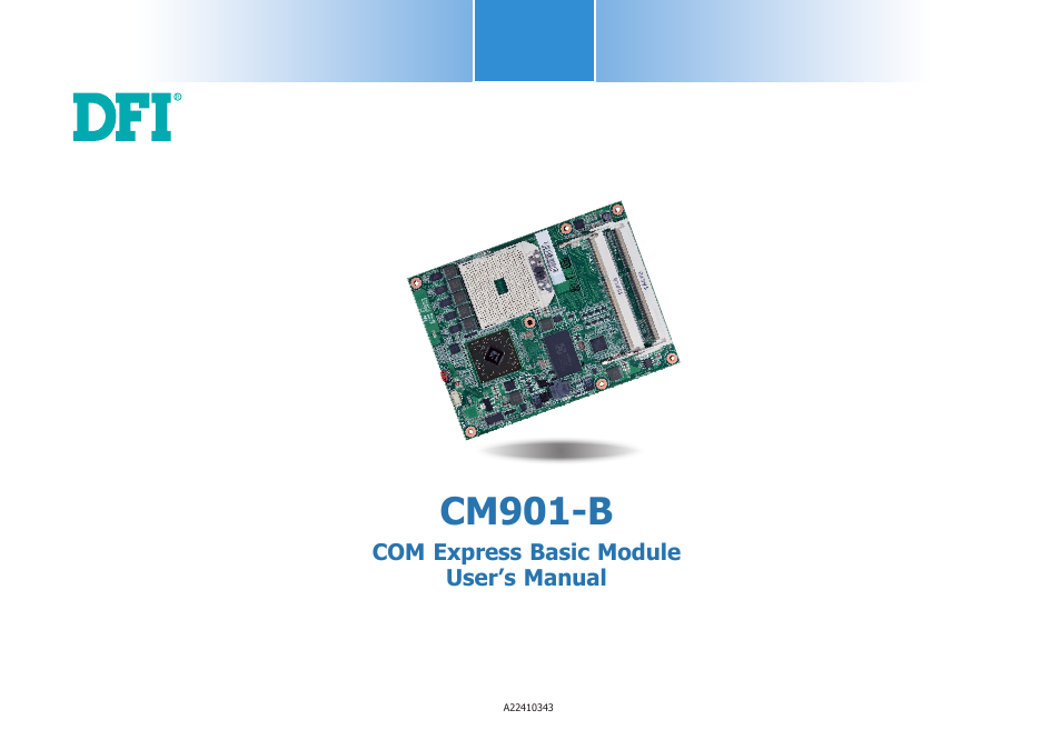 DFI CM901-B User Manual | 72 pages