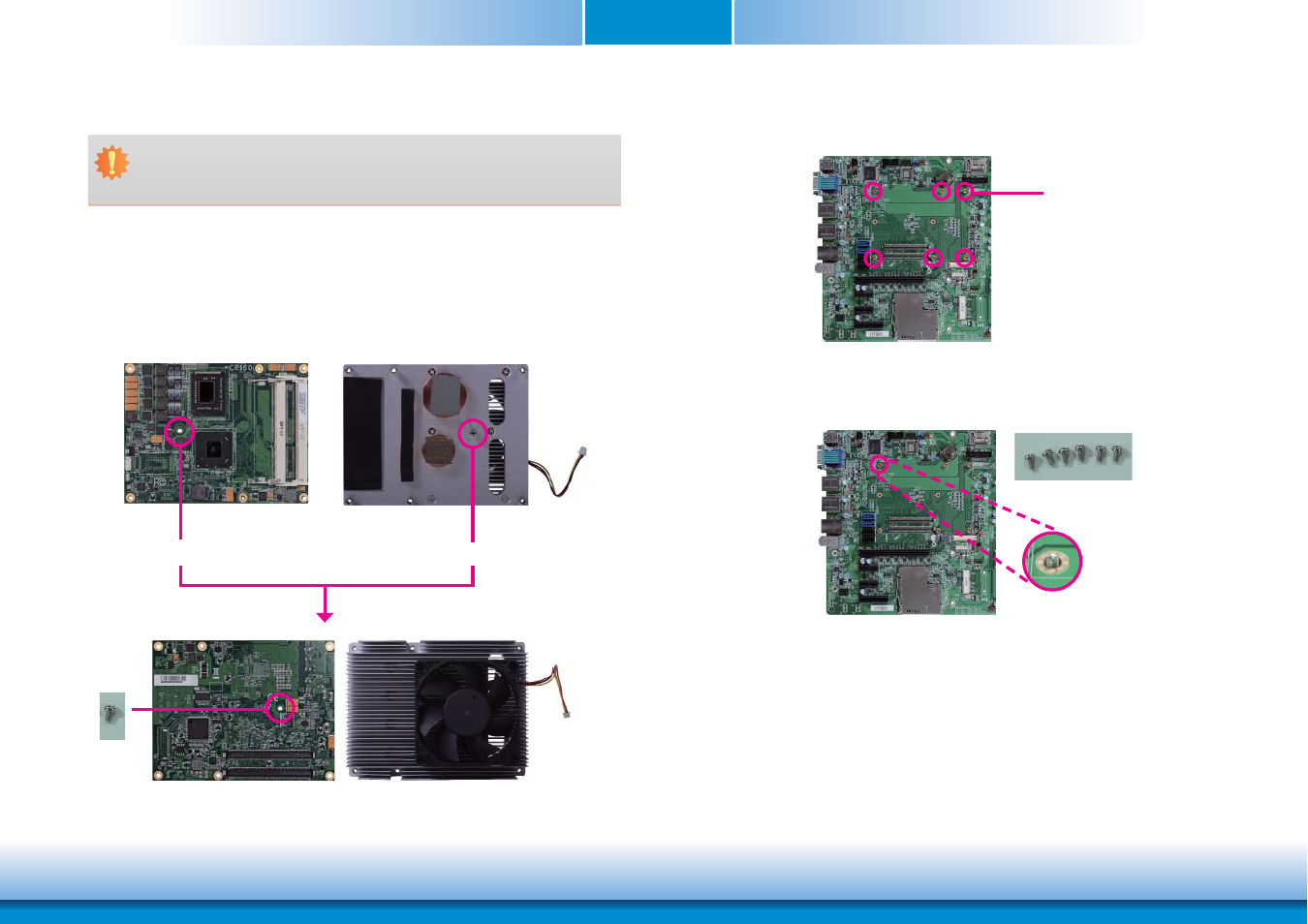 Installing cr960-qm77/hm76 onto a carrier board, Chapter 3 | DFI CR960-HM76 User Manual | Page 30 / 81