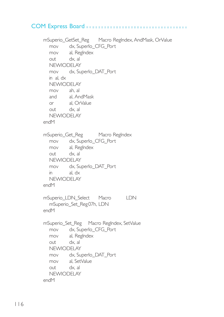 Com express board | DFI G5C900-B User Manual | Page 116 / 118