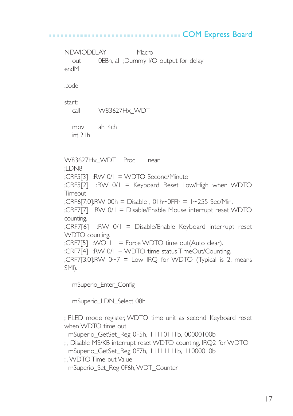 Com express board | DFI G5C900-B User Manual | Page 117 / 118