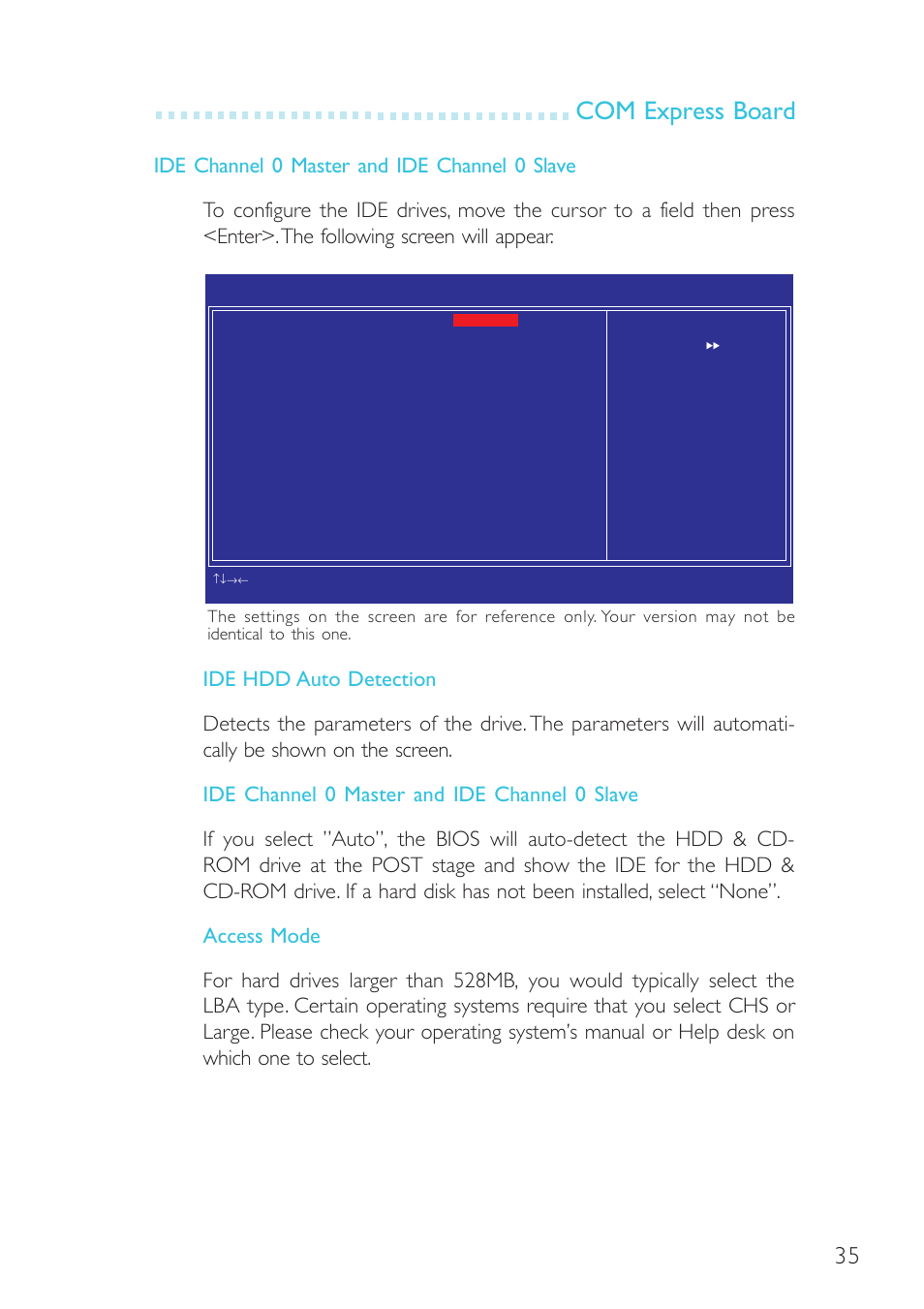 Com express board | DFI G5C900-B User Manual | Page 35 / 118