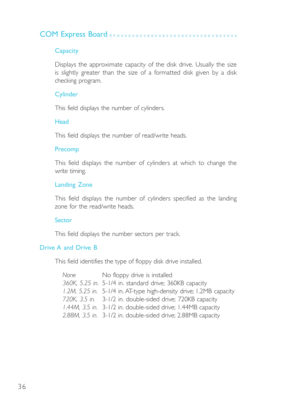 Com express board | DFI G5C900-B User Manual | Page 36 / 118