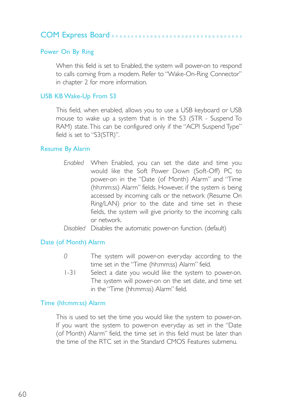 Com express board | DFI G5C900-B User Manual | Page 60 / 118