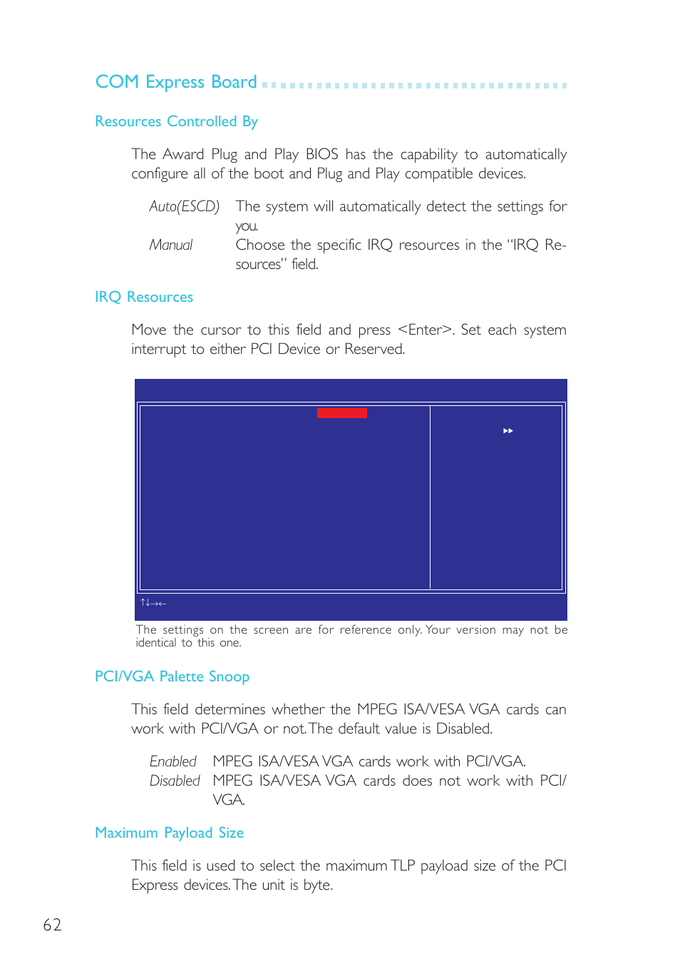 Com express board | DFI G5C900-B User Manual | Page 62 / 118