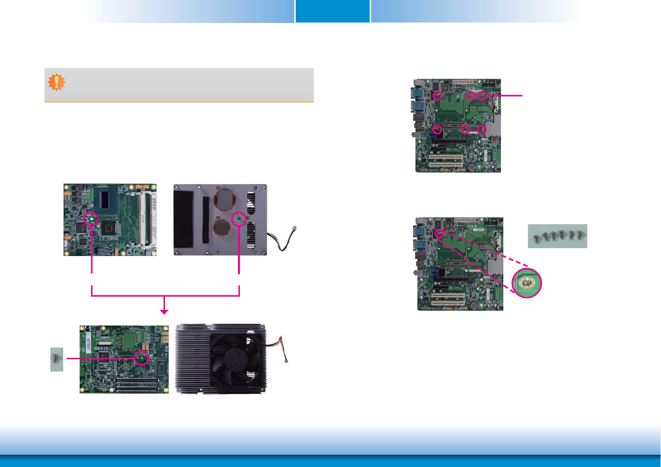 Installing hm920-qm87/hm86 onto a carrier board, Chapter 3 | DFI HM920-HM86 User Manual | Page 26 / 98