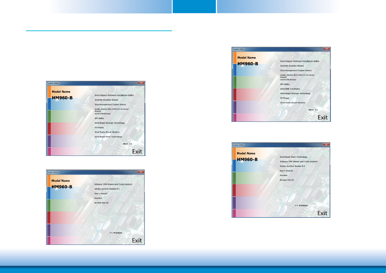 Chapter 5 - supported software, Chapter 5 chapter 5 - supported software | DFI HM960-HM86 User Manual | Page 54 / 101