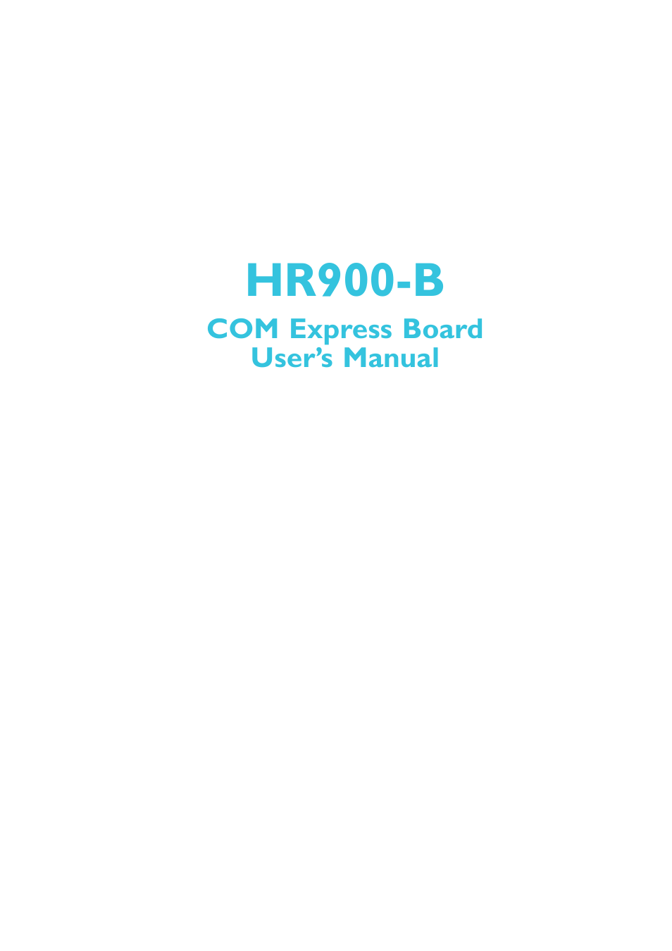 DFI HR900-B User Manual | 102 pages