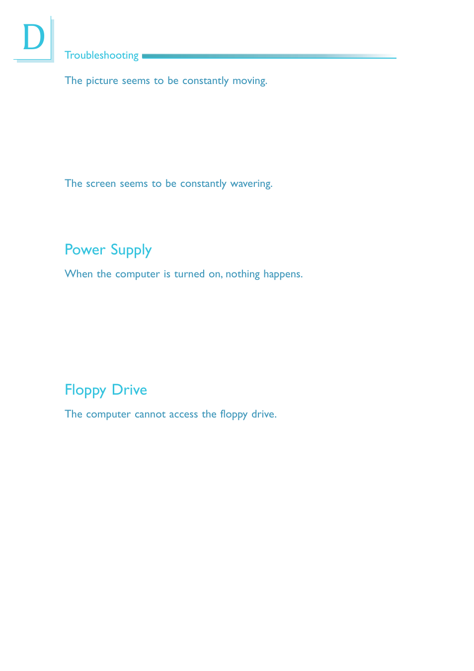 Power supply, Floppy drive | DFI HR900-B User Manual | Page 100 / 102