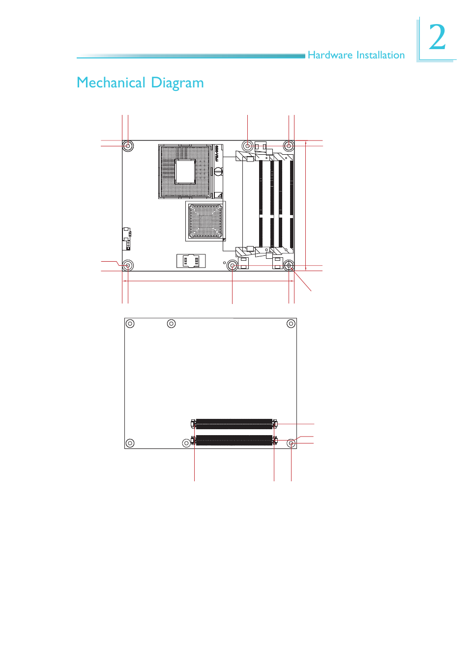 Mechanical diagram, Hardware installation | DFI HR900-B User Manual | Page 13 / 102