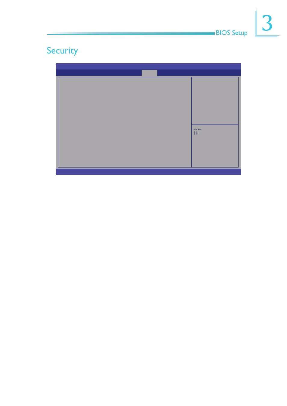 Security, Bios setup | DFI HR900-B User Manual | Page 57 / 102