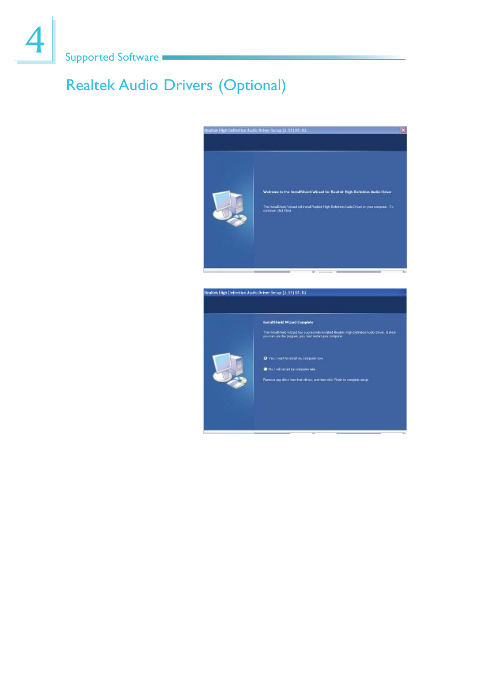 Realtek audio drivers (optional) | DFI HR900-B User Manual | Page 72 / 102
