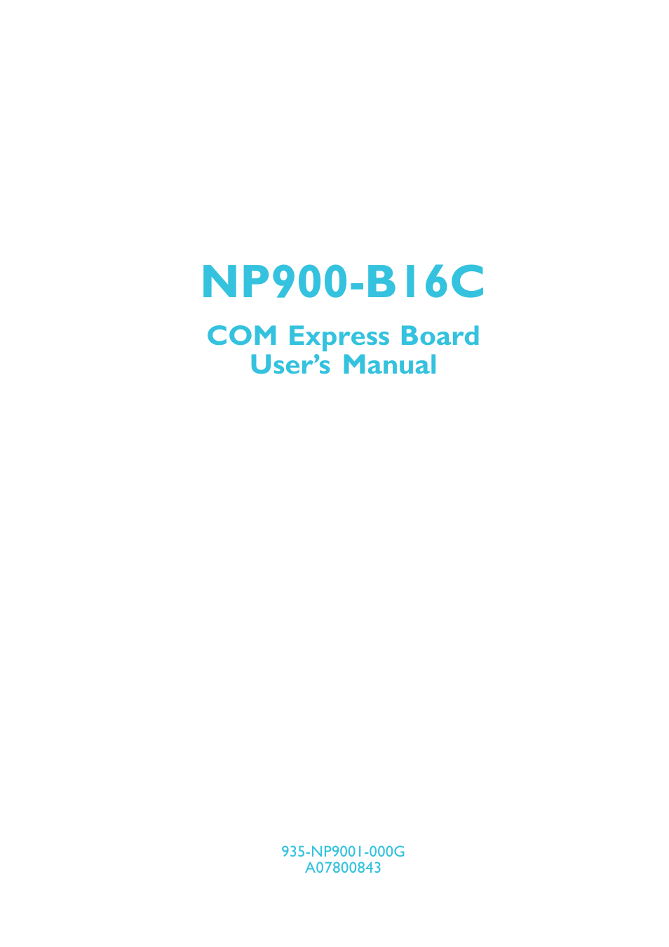 DFI NP900-B16C User Manual | 121 pages