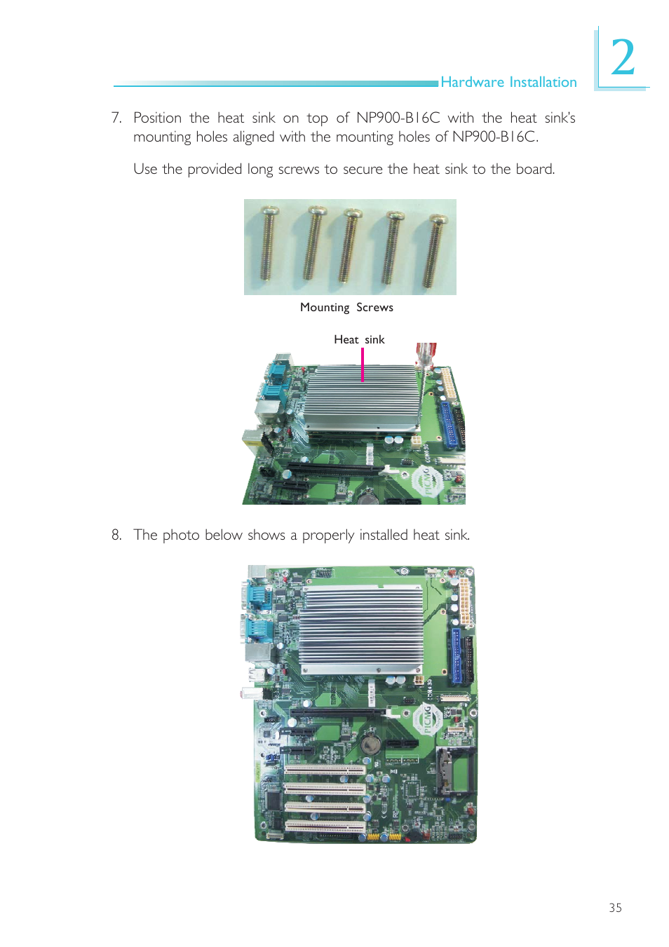 DFI NP900-B16C User Manual | Page 35 / 121