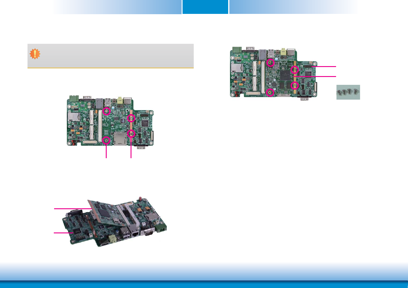 Installing fs700 series onto a carrier board, Chapter 2 | DFI FS700 User Manual | Page 17 / 17