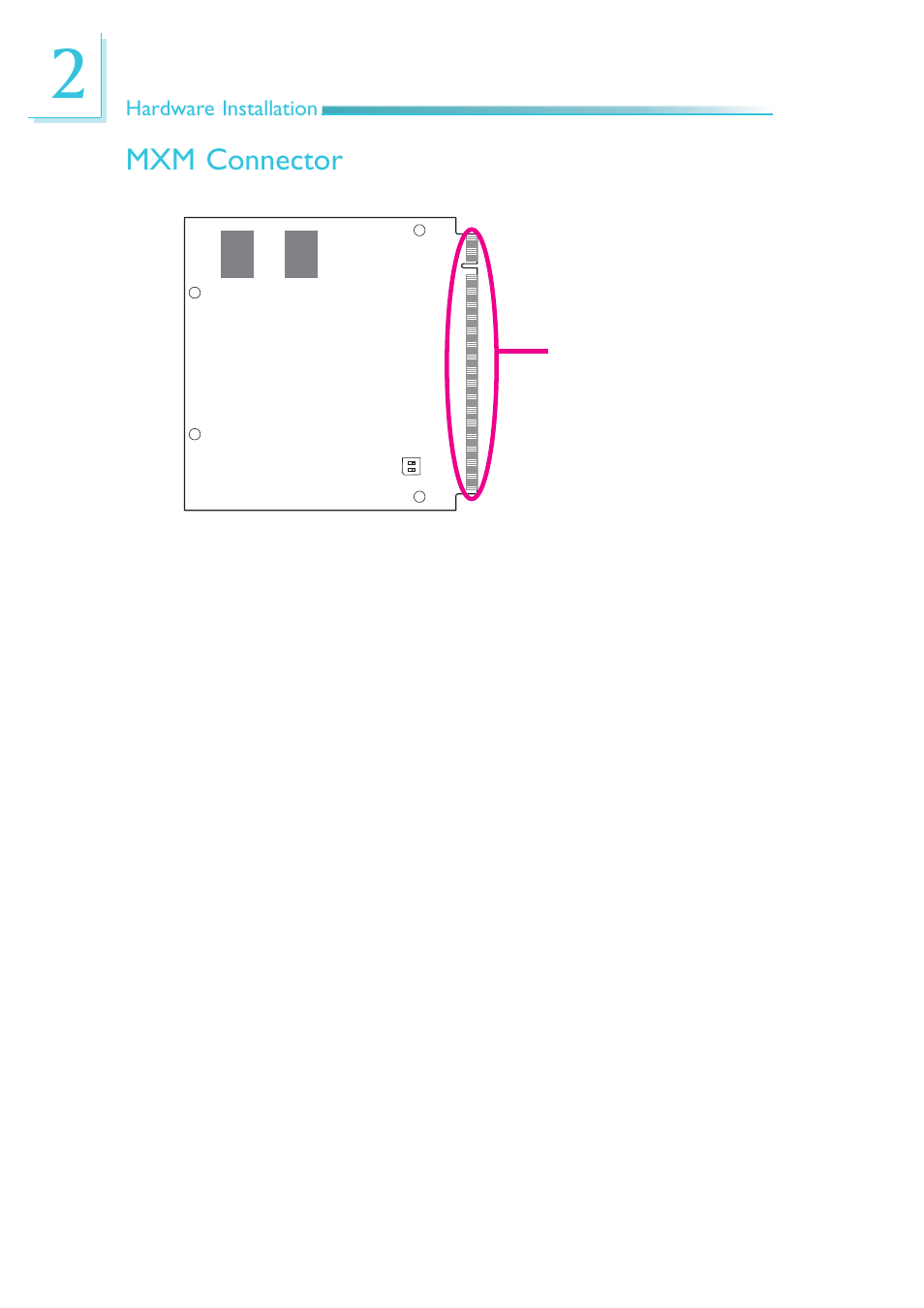 Mxm connector | DFI QB700-B User Manual | Page 18 / 73