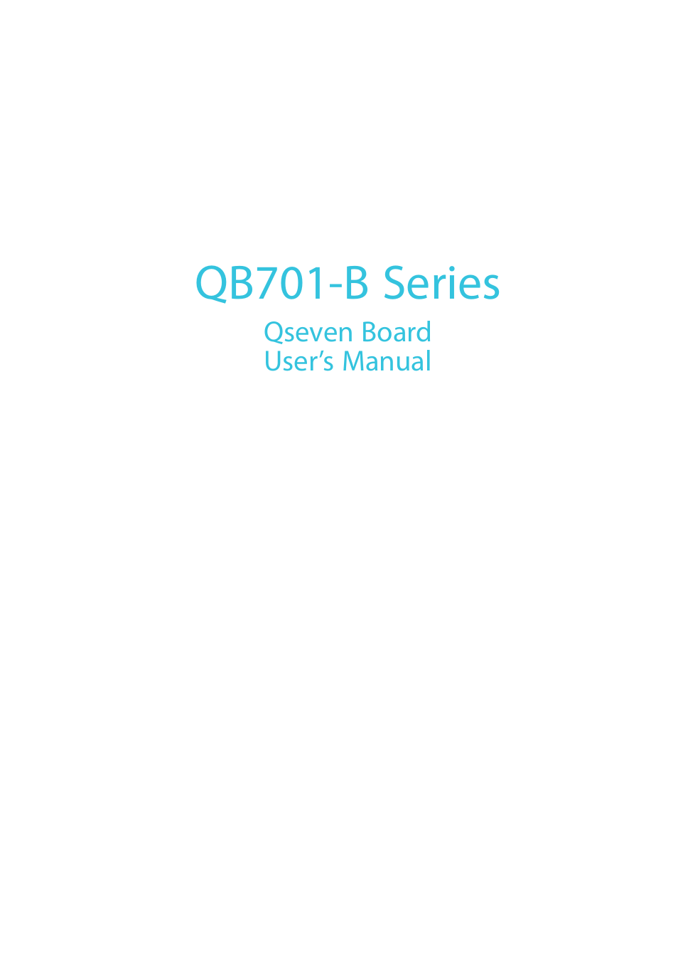 DFI QB701-B User Manual | 73 pages