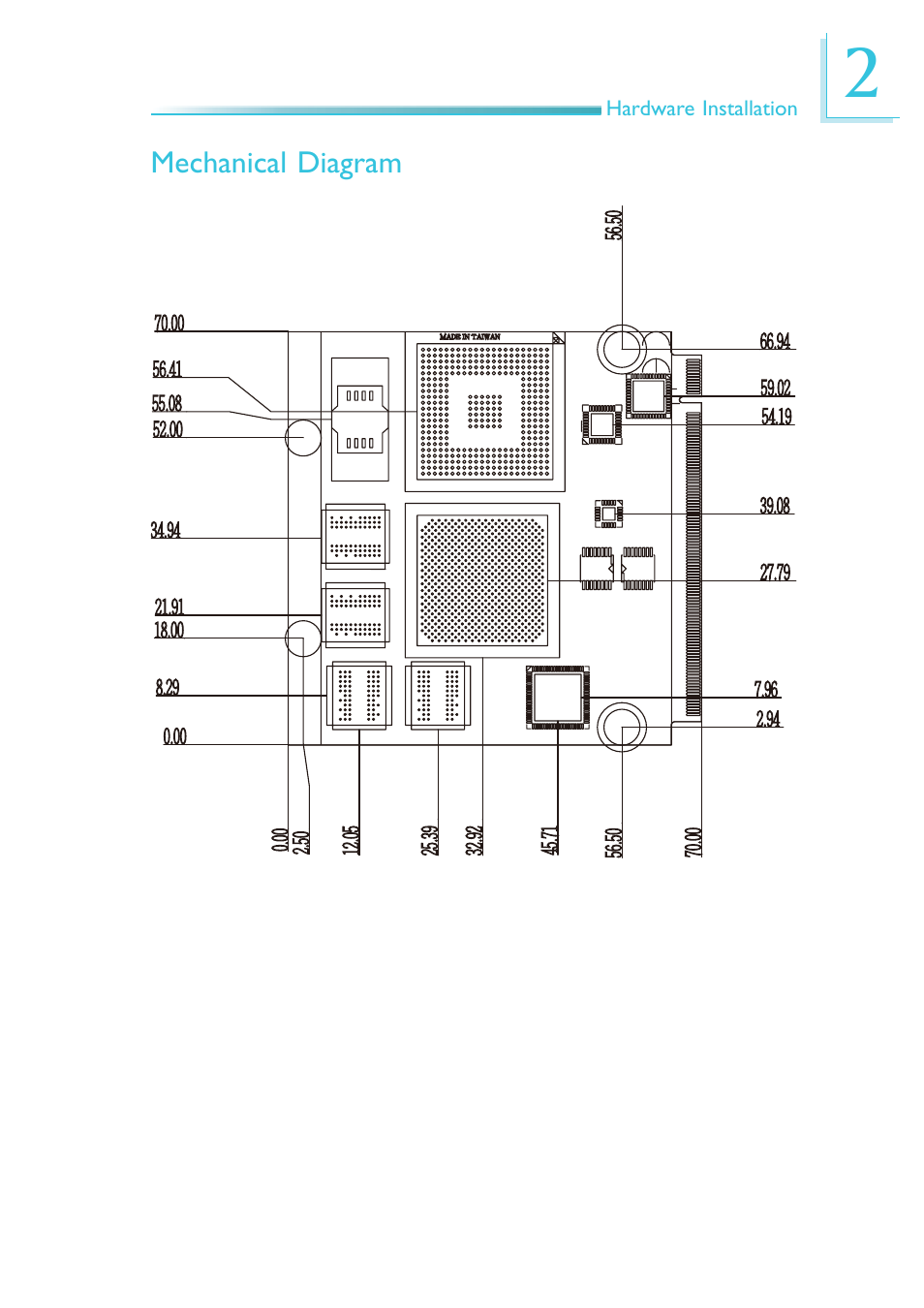 Mechanical diagram | DFI QB701-B User Manual | Page 13 / 73