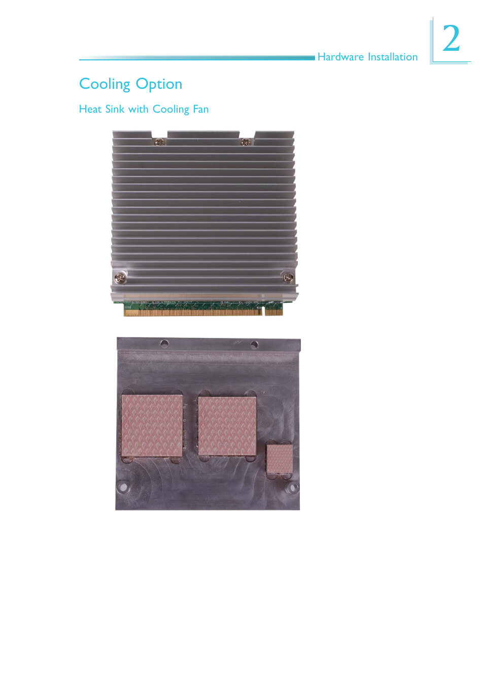 Cooling option | DFI QB701-B User Manual | Page 15 / 73