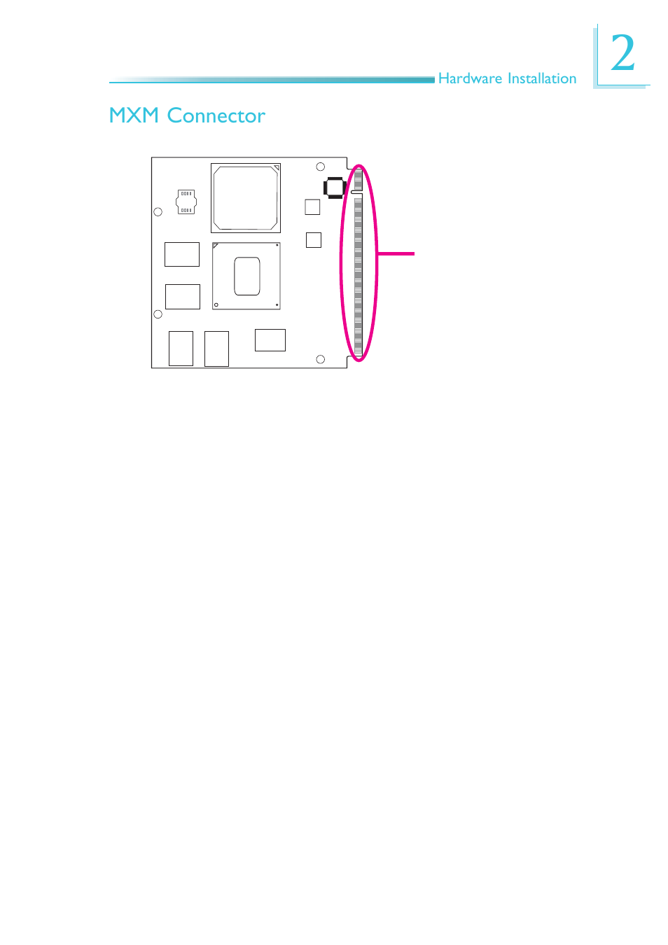 Mxm connector | DFI QB701-B User Manual | Page 17 / 73