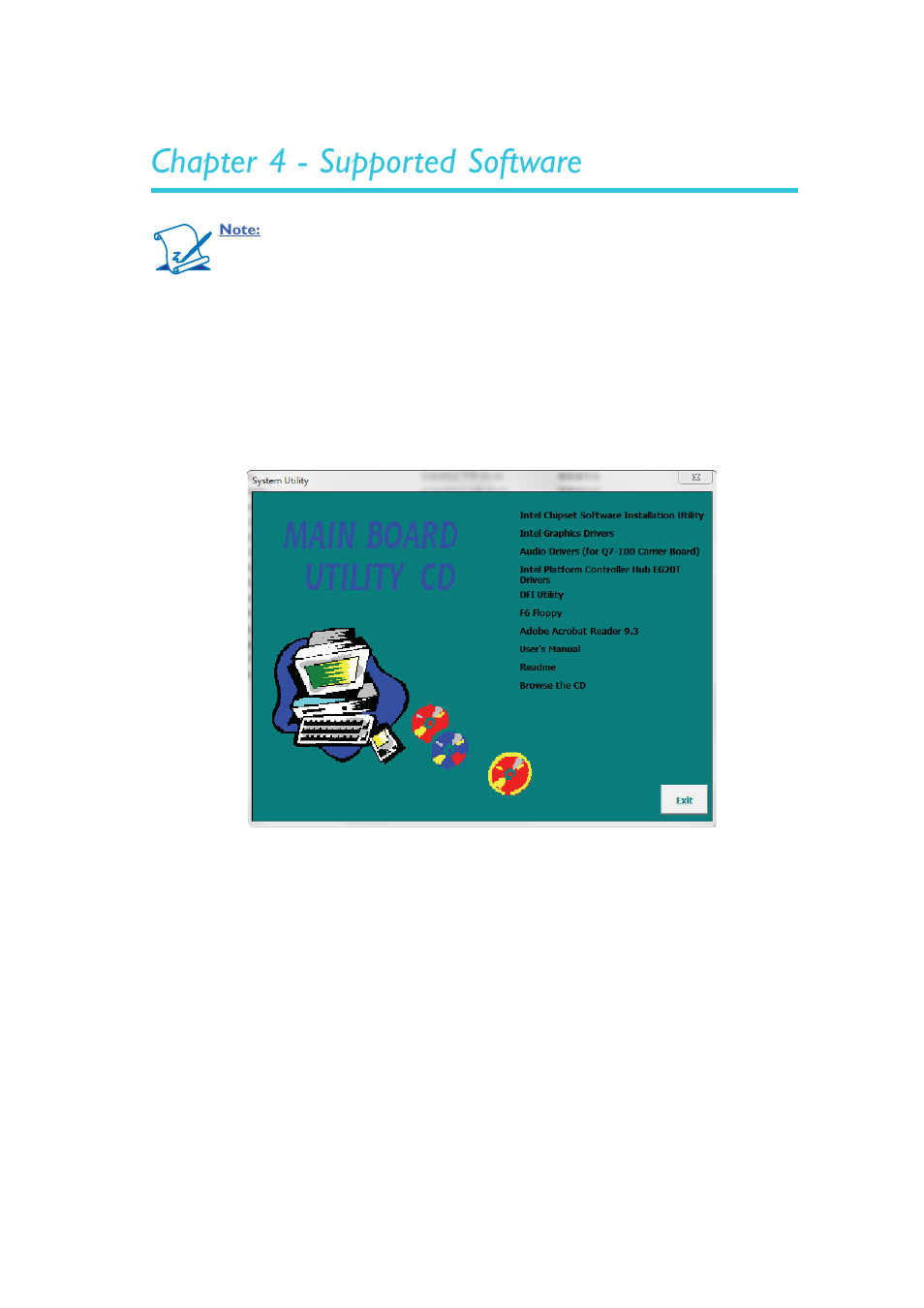 Chapter 4 - supported software | DFI QB701-B User Manual | Page 43 / 73