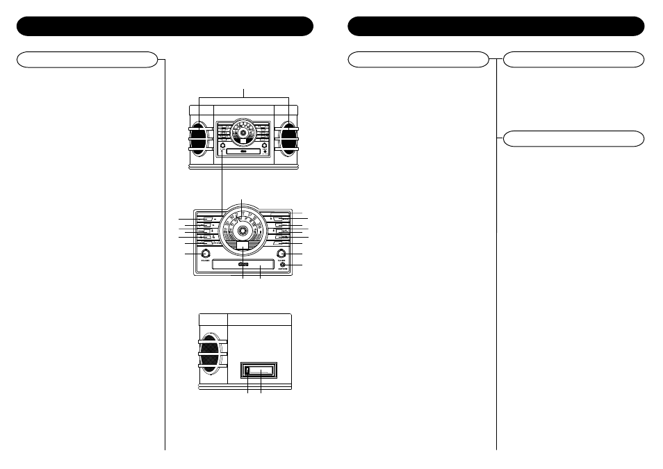 Control locators, Cd operation, Unit controls | Crosley Radio Crosley Governor Console CR88- CD User Manual | Page 6 / 8