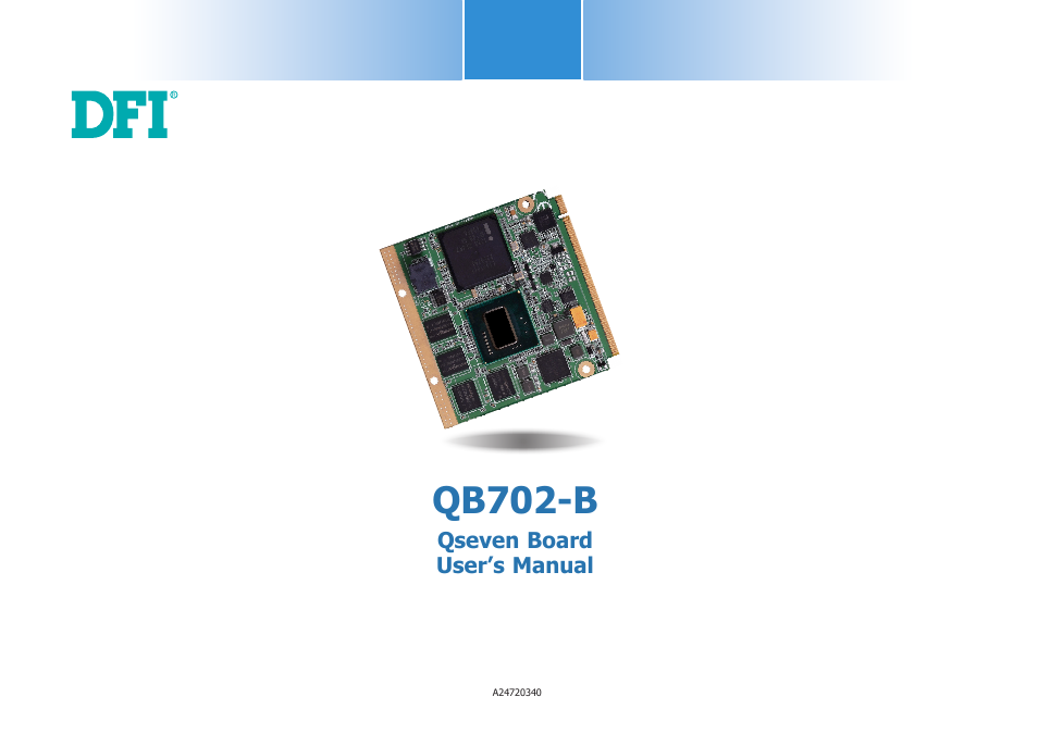 DFI QB702-B User Manual | 47 pages
